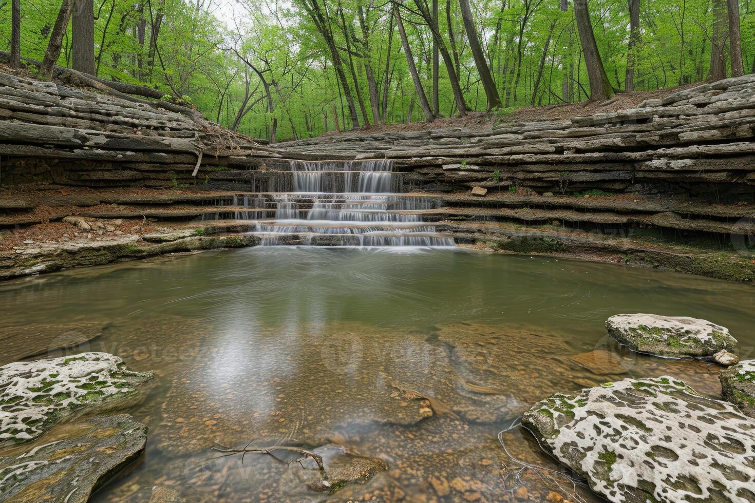 ai generado agua fluir naturaleza profesional fotografía foto