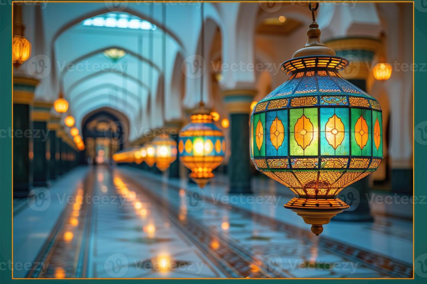 AI generated blessing ramadan kareem vibes background professional photography photo