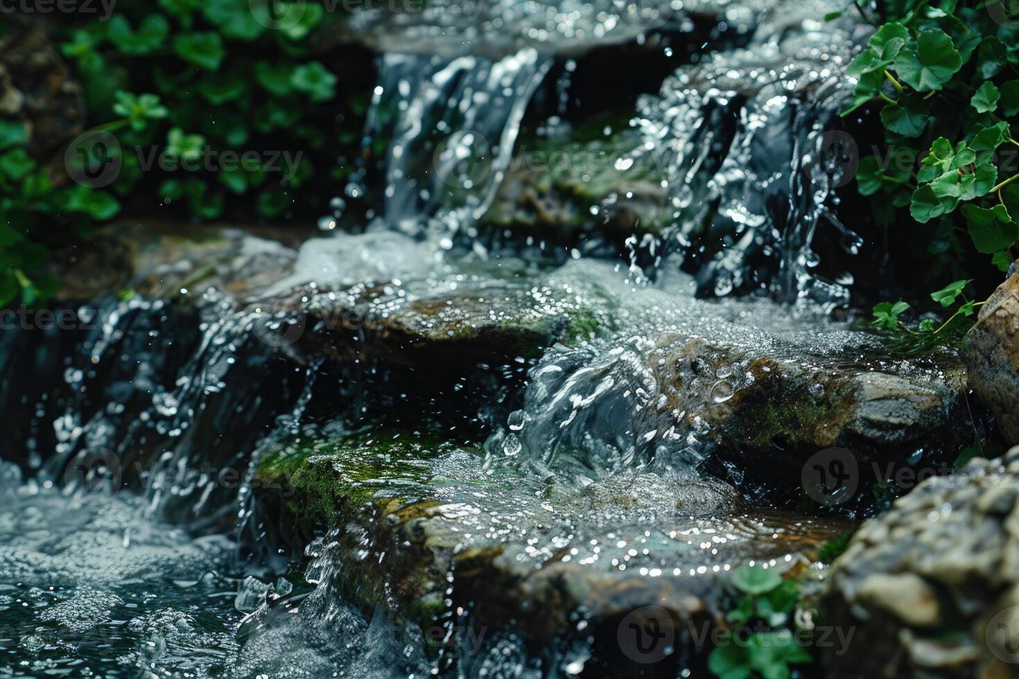 ai generado agua fluir naturaleza profesional fotografía foto