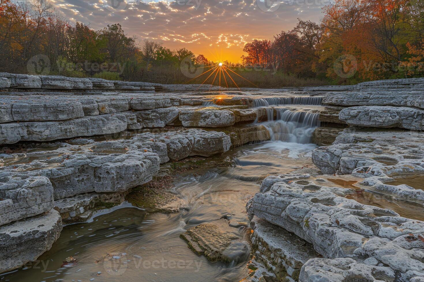 AI generated water flow nature professional photography photo