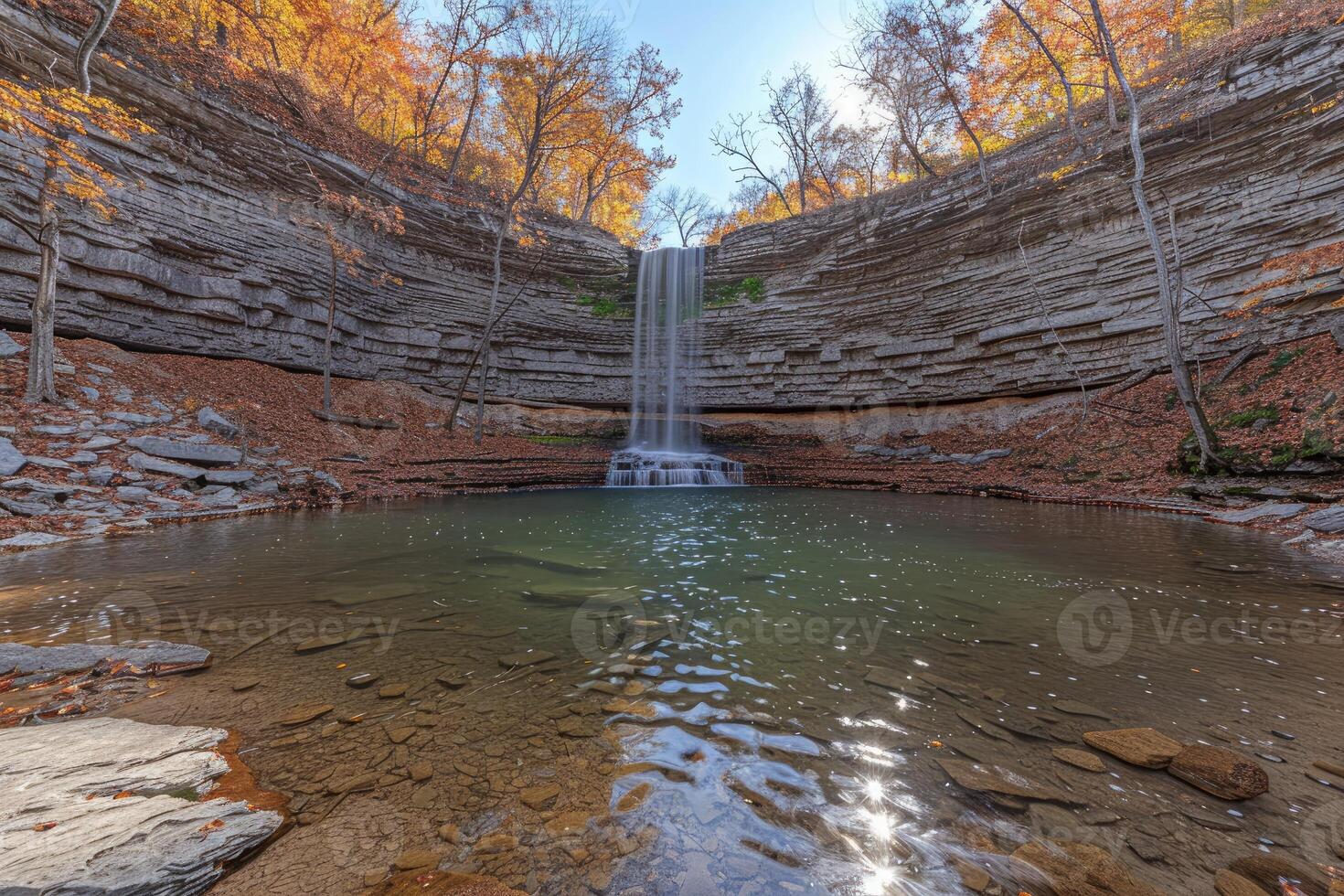 AI generated water flow nature professional photography photo
