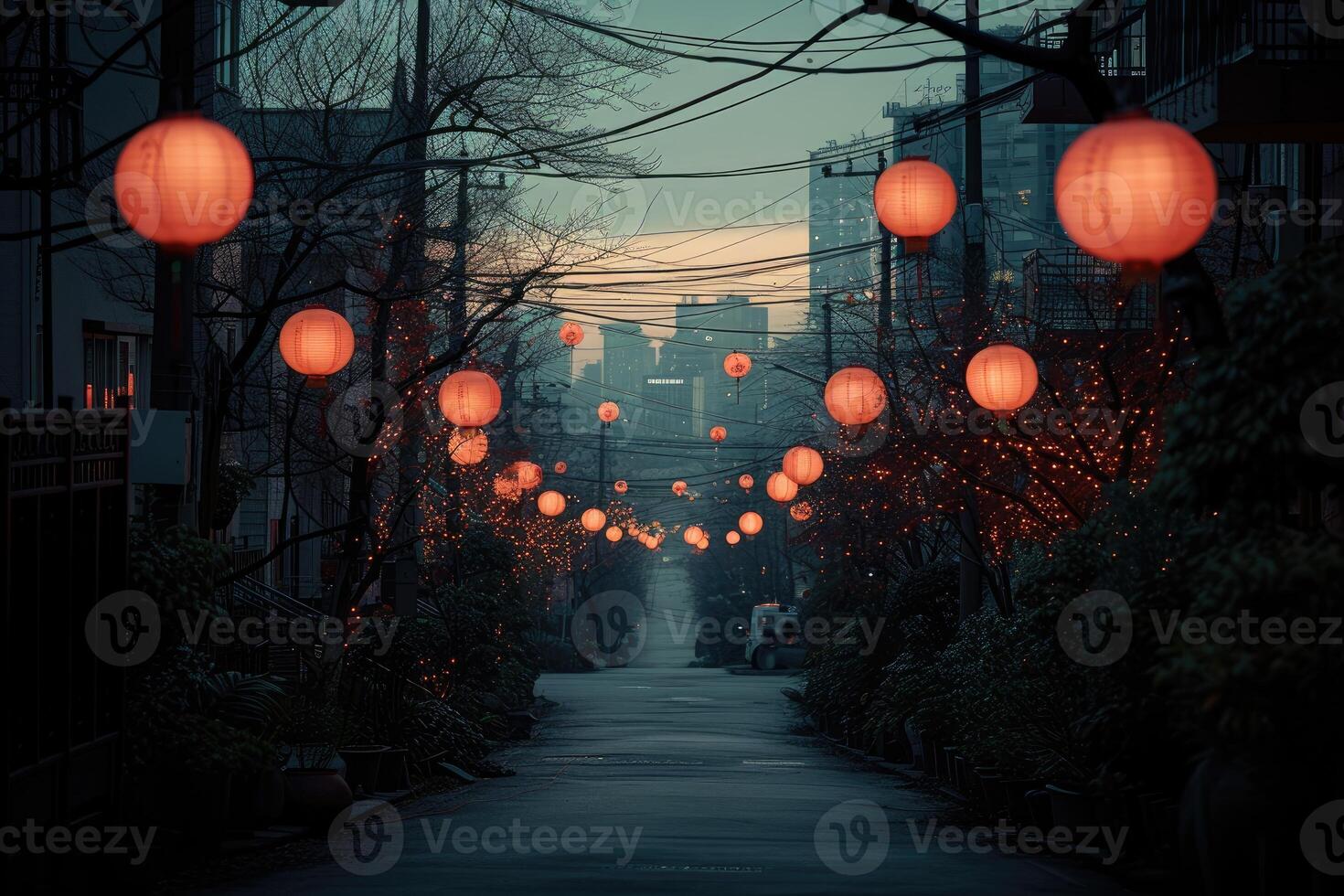 AI generated chinese spring festival atmosphere professional photography photo