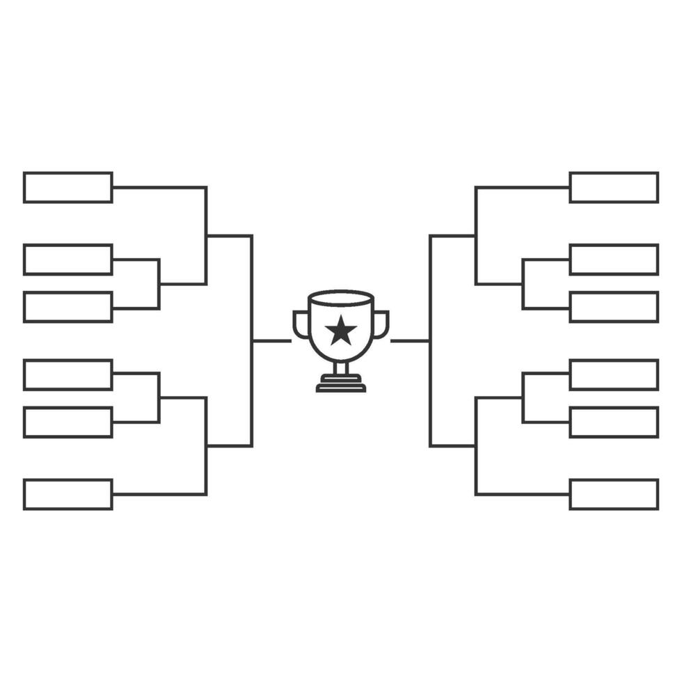 Match chart flat design vector