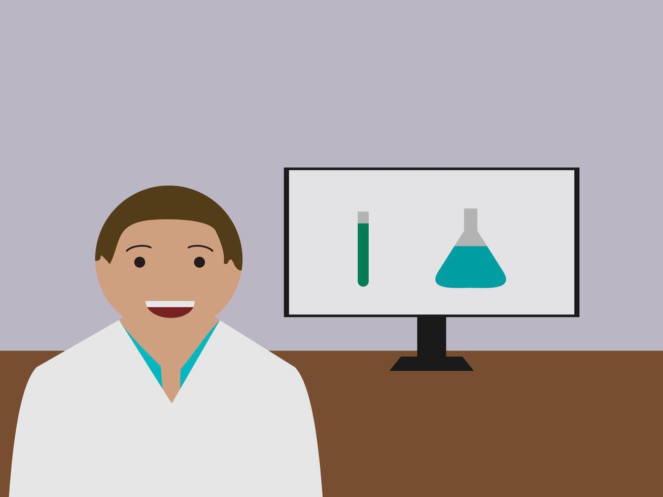 African American scientist and inventor day flat design vector