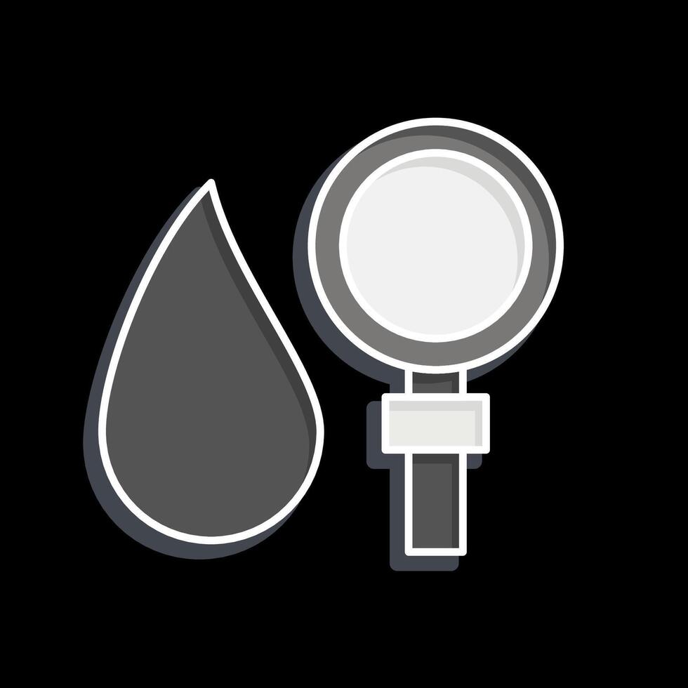 Icon Searching. related to Blood Donation symbol. glossy style. simple design editable. simple illustration vector