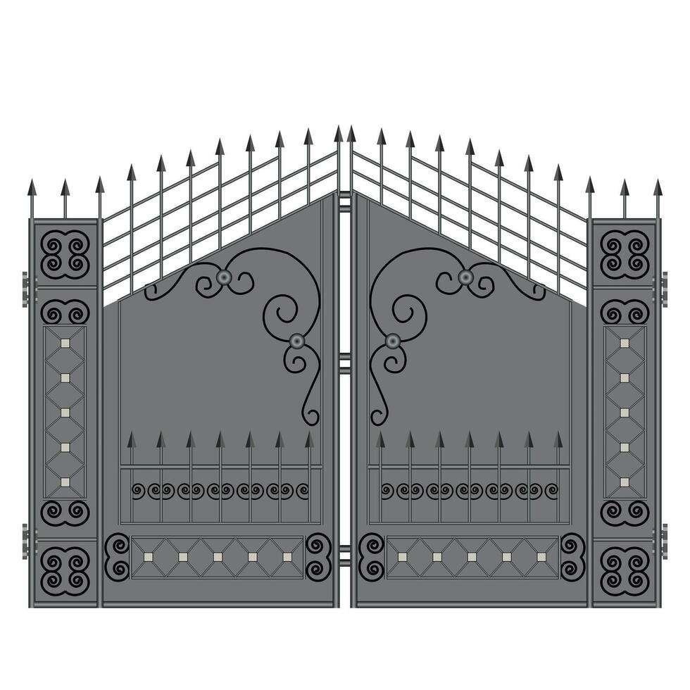 Low-Cost Simple Main Gate Design vector