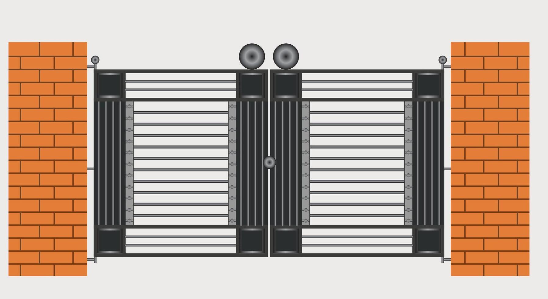 Steel Gate Designs For Home vector