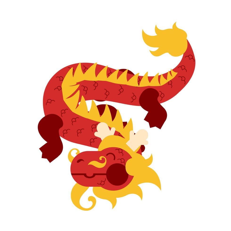 Chinese dragon vector sticker