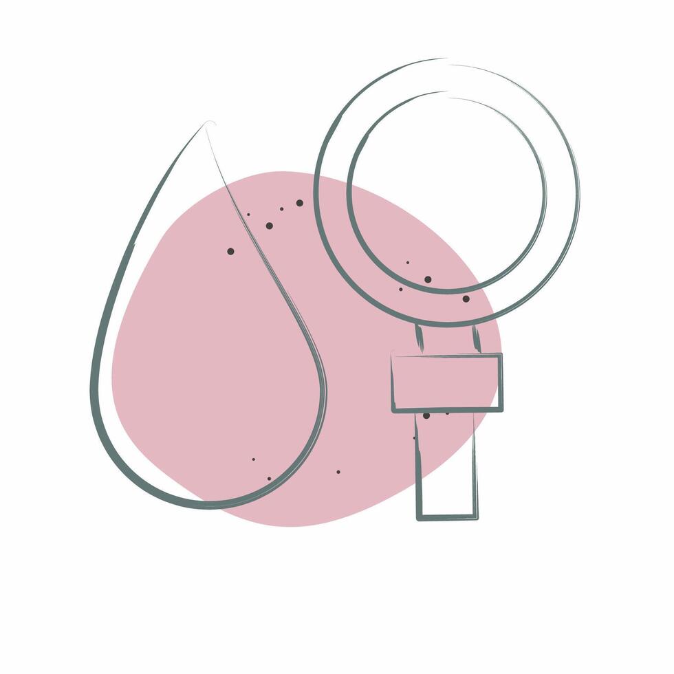 Icon Searching. related to Blood Donation symbol. Color Spot Style. simple design editable. simple illustration vector