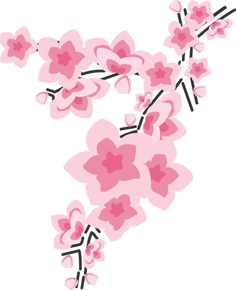 cherry blossom clip art vector
