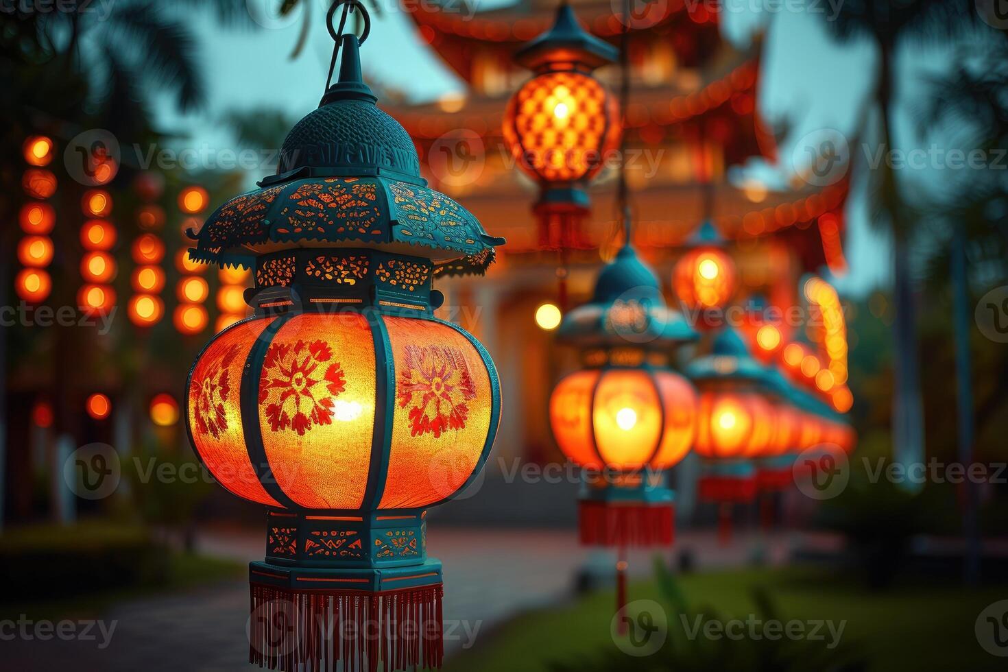 AI generated chinese spring festival atmosphere professional photography photo