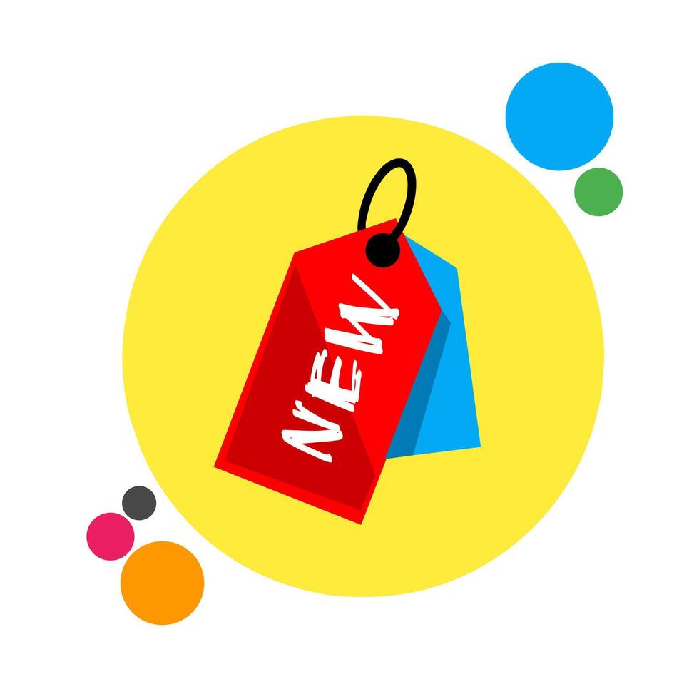 Product tag design for sale vector