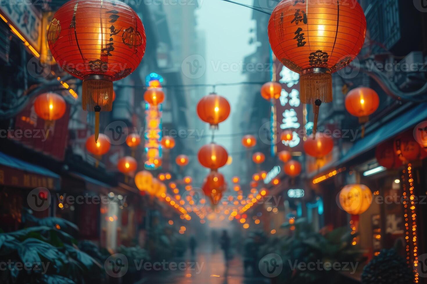 AI generated chinese spring festival atmosphere professional photography photo