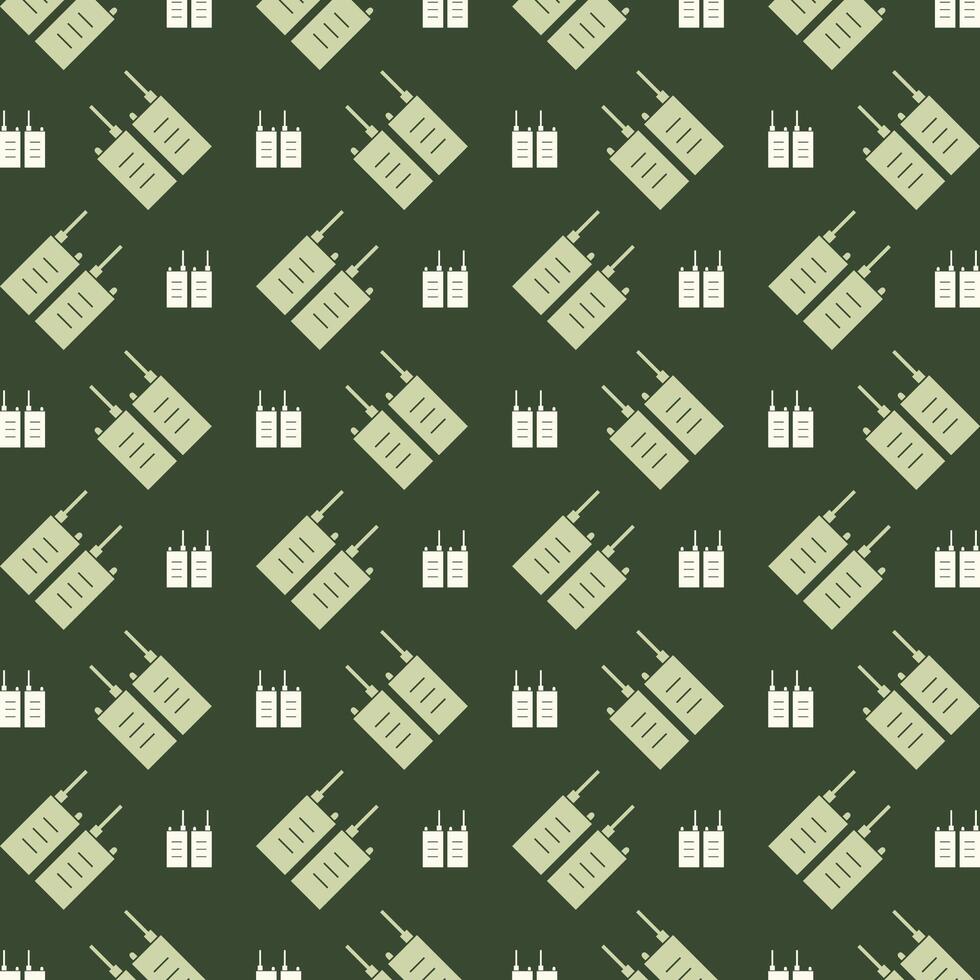 Phone icon repeating trendy pattern beautiful green vector illustration background
