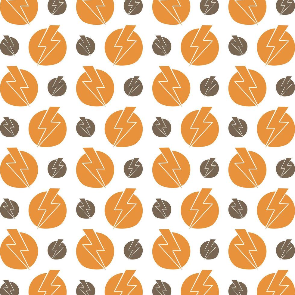 Electric Shock fabric wallpaper repeating trendy pattern vector illustration background