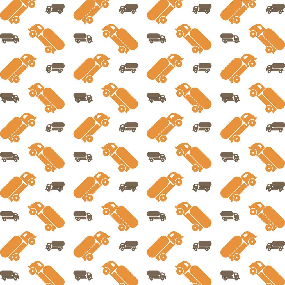 Tank Truck fabric wallpaper repeating trendy pattern vector illustration background