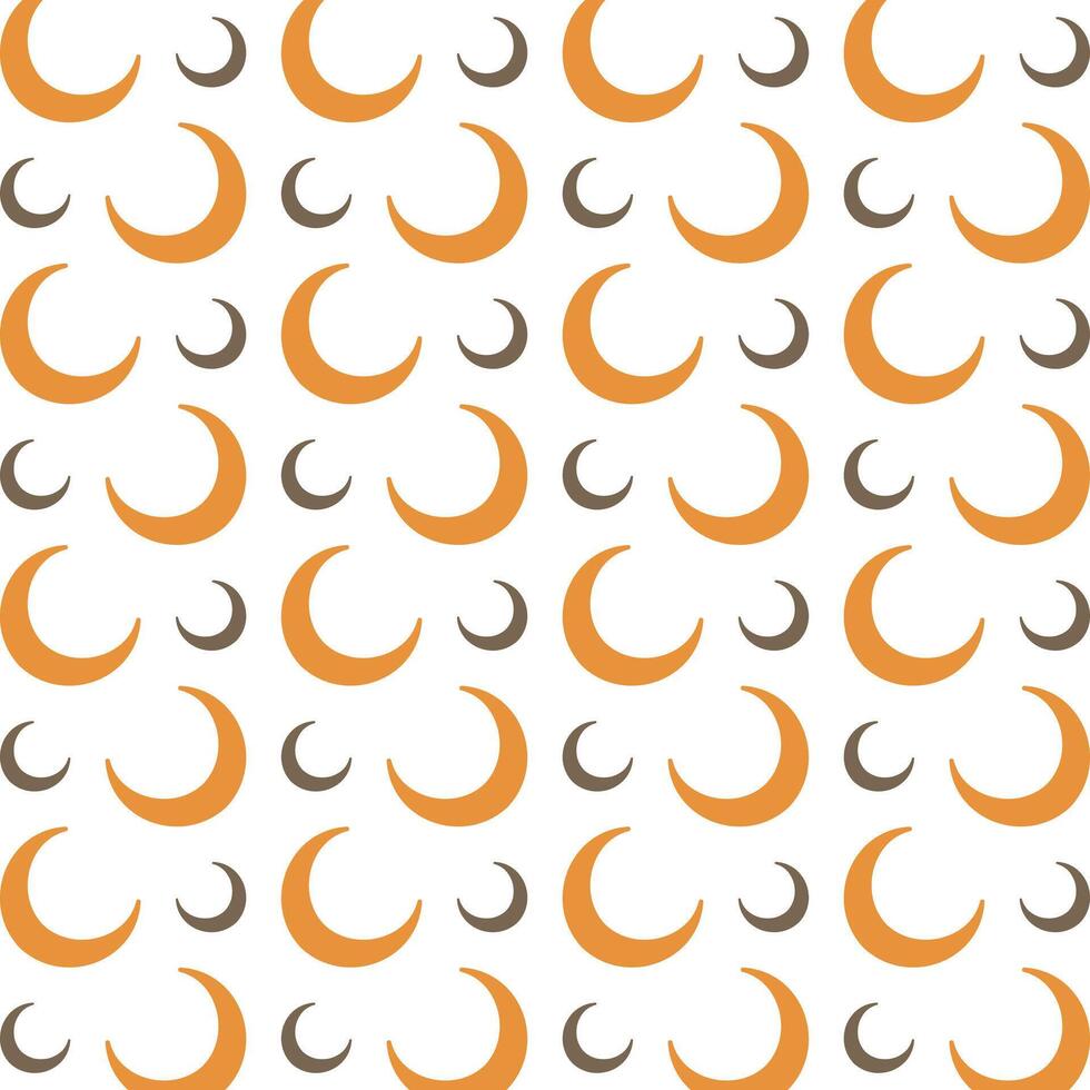 New Moon fabric wallpaper repeating trendy pattern vector illustration background