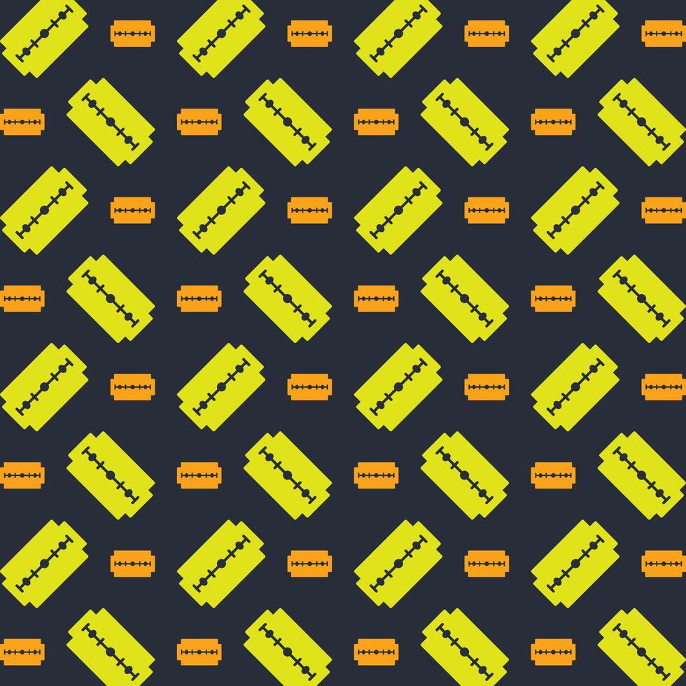 Razor trendy repeating pattern in dark background vector illustration