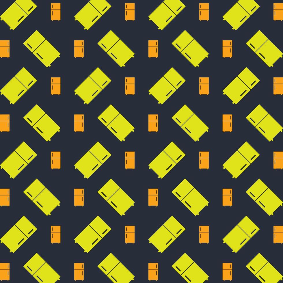 Fridge trendy repeating pattern in dark background vector illustration