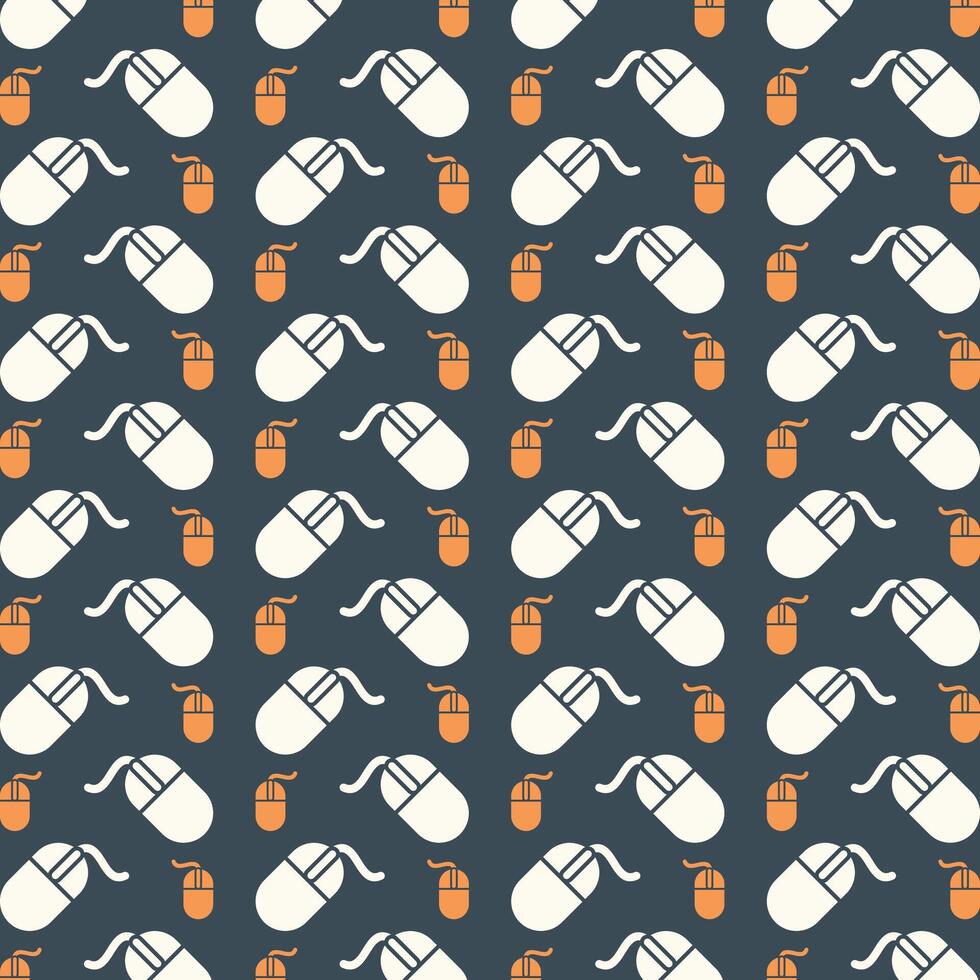 Mouse fabric wallpaper repeating trendy pattern vector illustration grey background