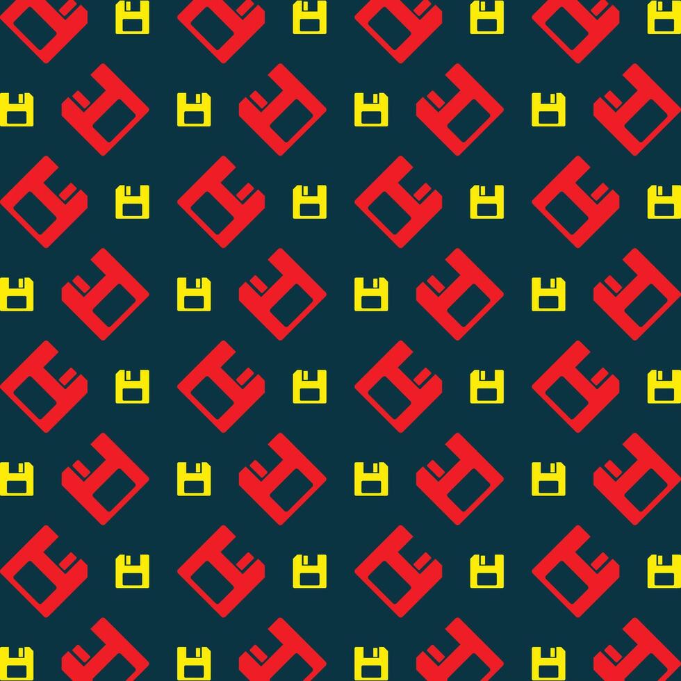 SSD Card repeating trendy pattern beautiful vector illustration dark blue background