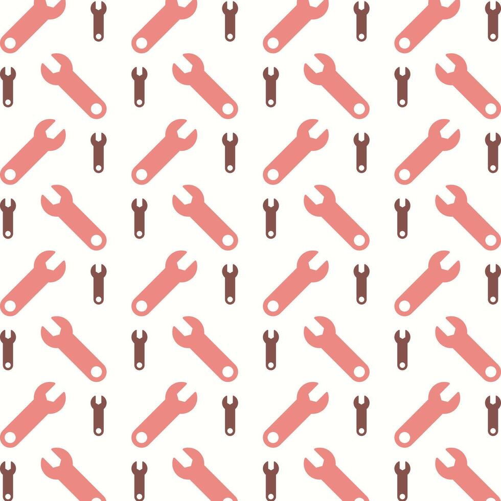 Wrench pink repeating trendy pattern beautiful vector illustration background