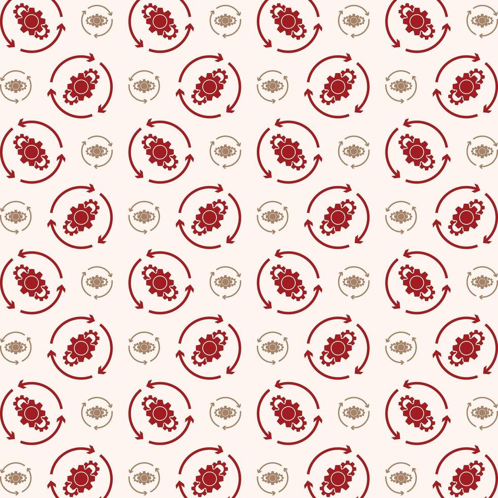 Process red icon valentine style trendy repeating pattern vector illustration background