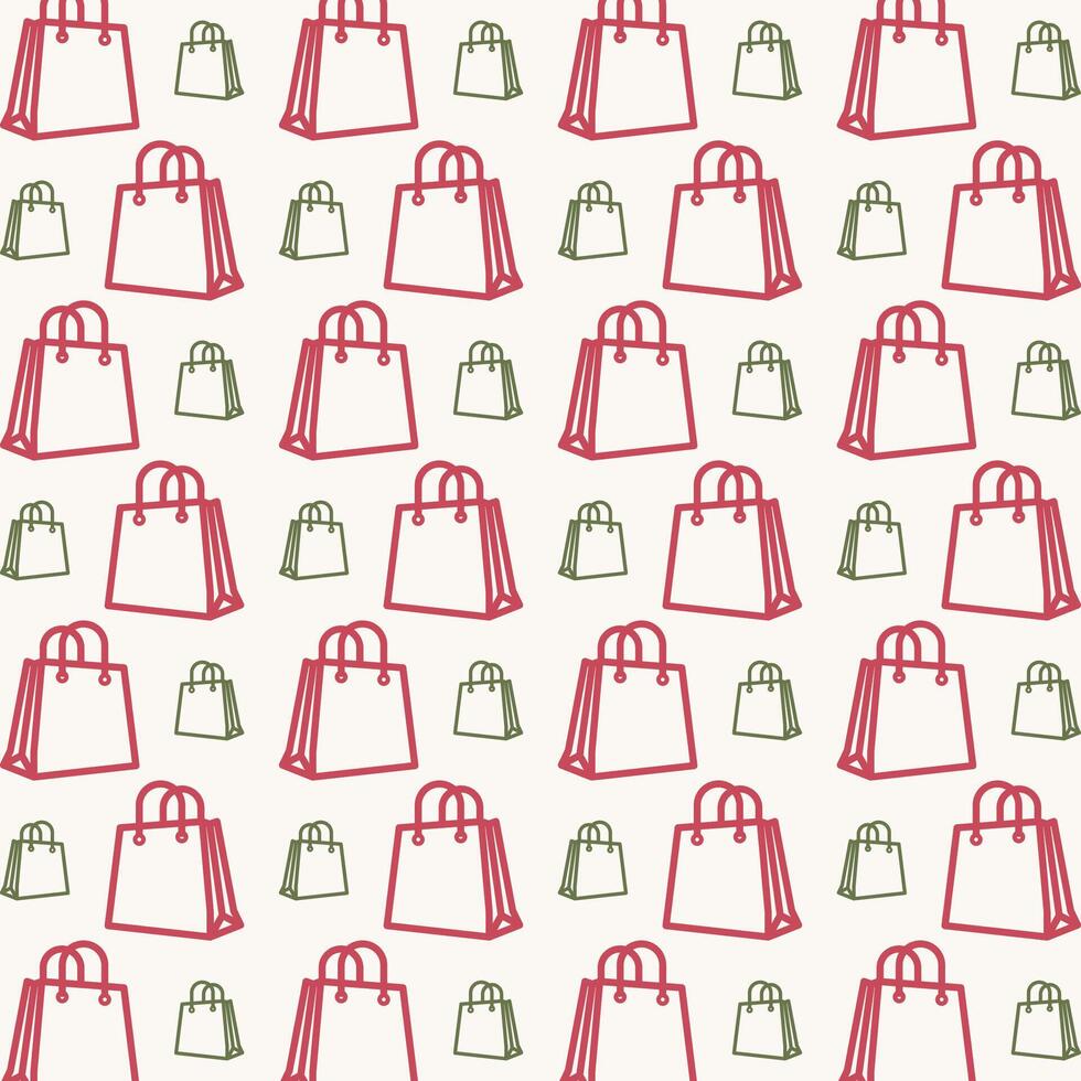 Bag Icon trendy colorful repeating pattern multicolour vector illustration background