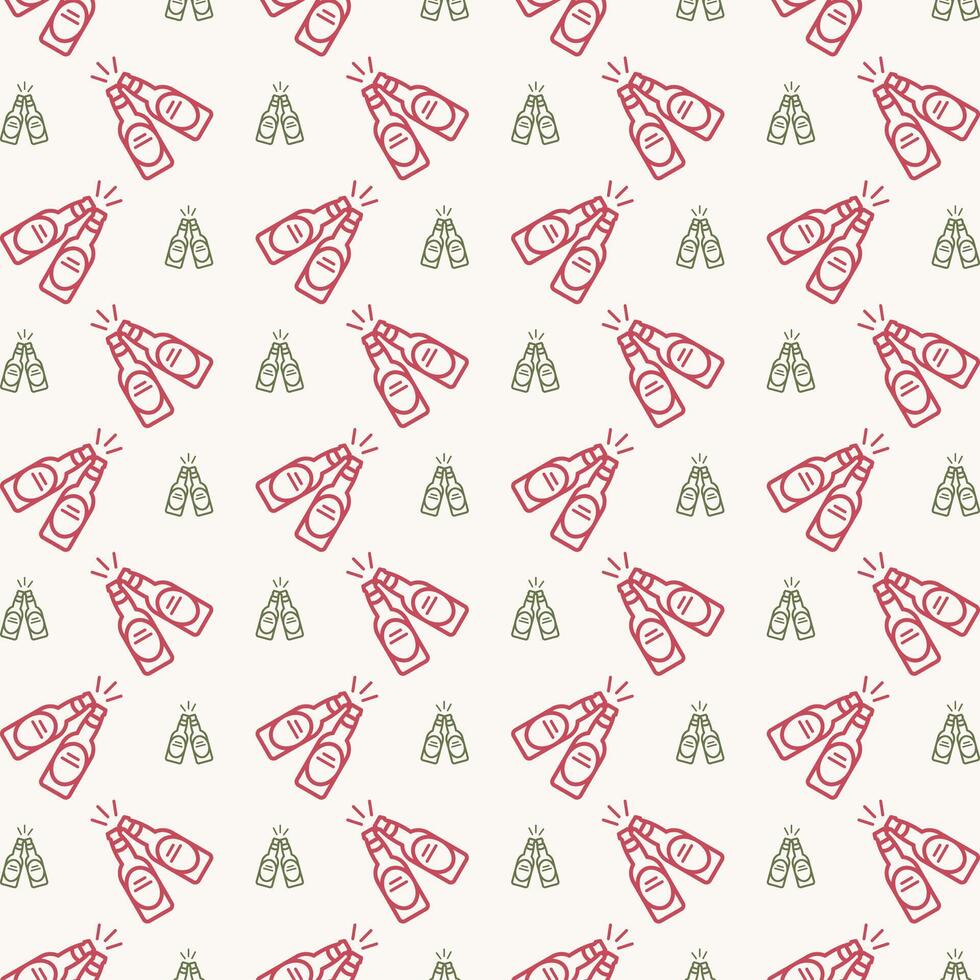 Beer Icon trendy colorful repeating pattern multicolour vector illustration background