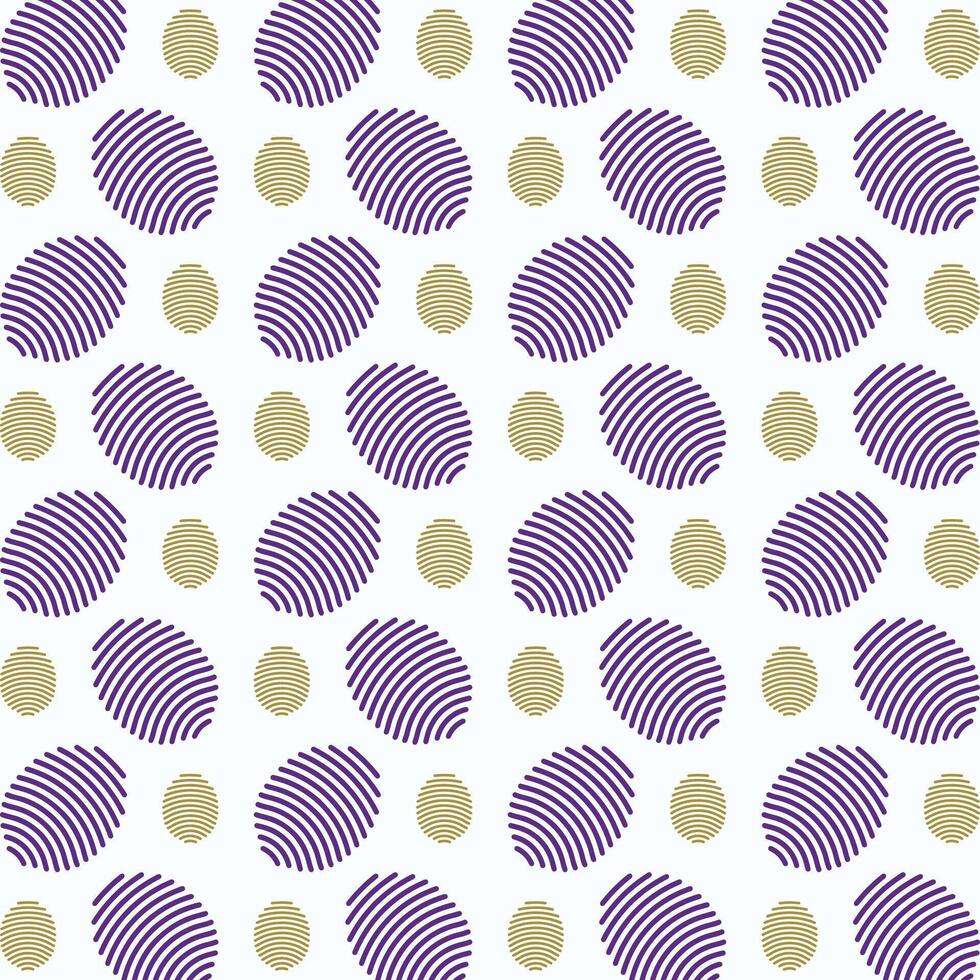 Fingerprint Icon trendy colorful repeating pattern purple vector illustration background