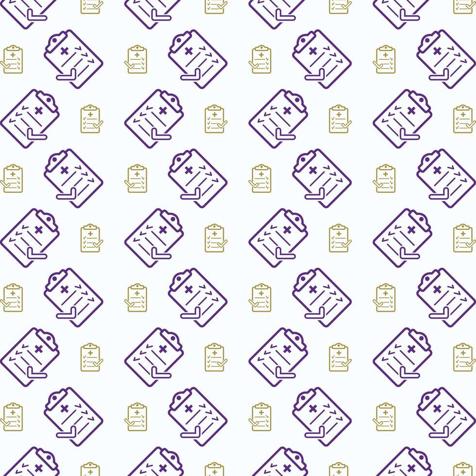 Health Care Icon trendy colorful repeating pattern purple vector illustration background