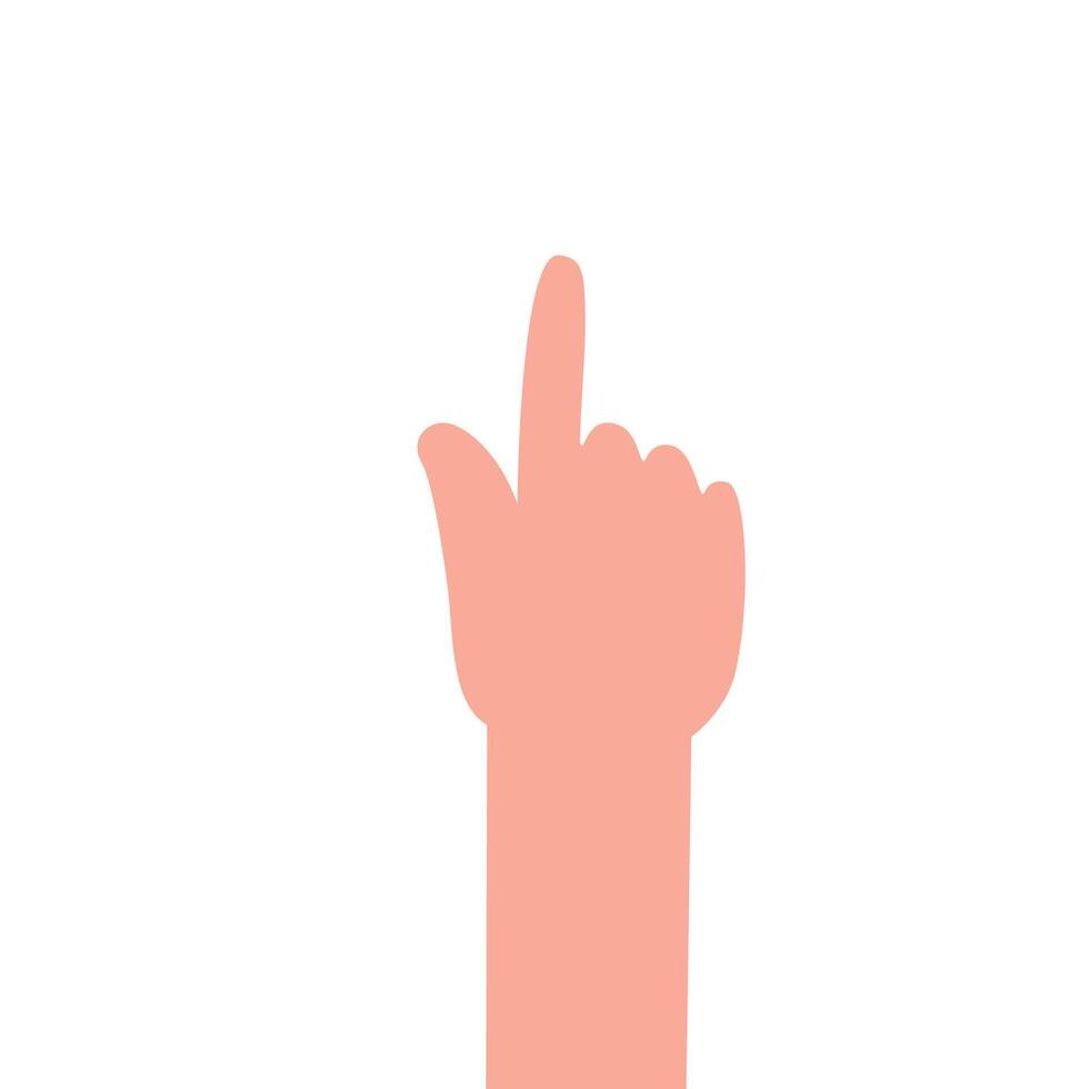 finger pointing . hand signal icon illustration vector