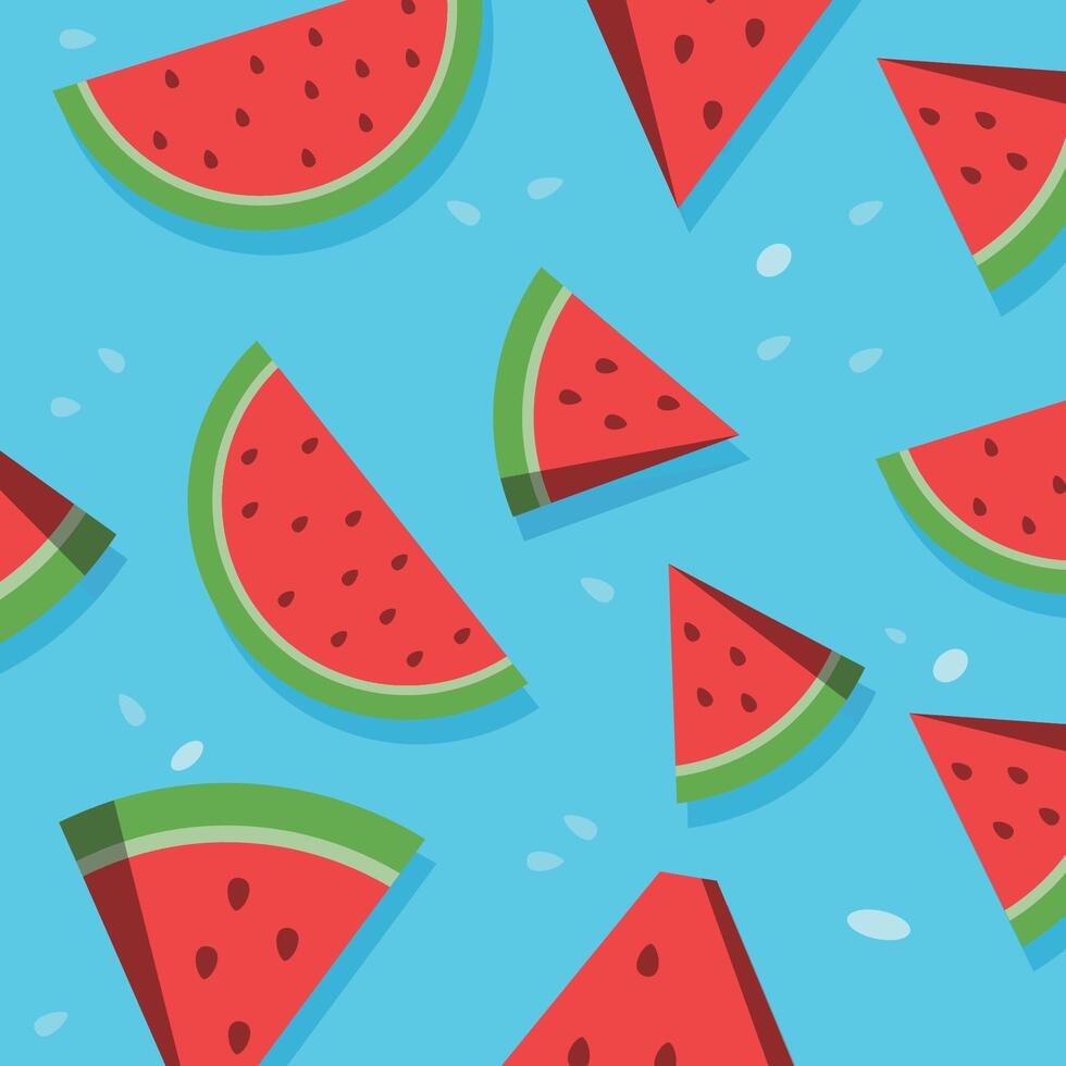 watermelon pattern for background vector