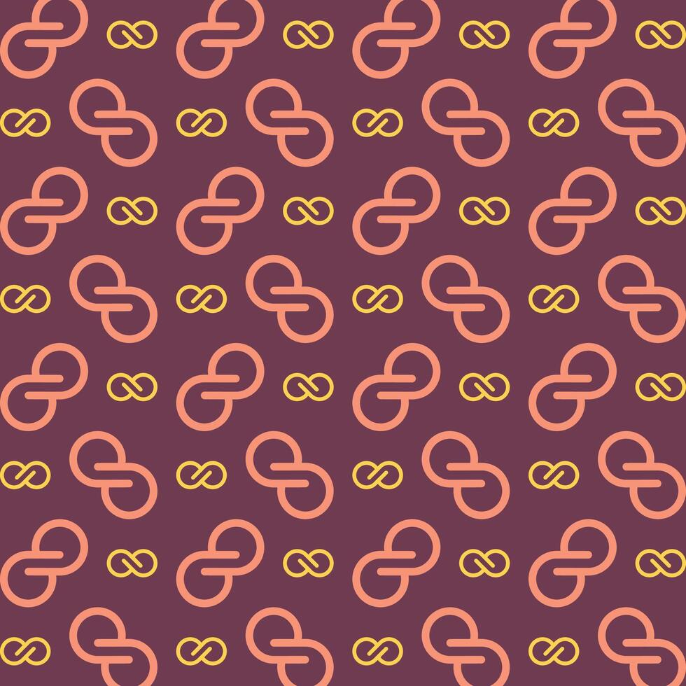 Infinity Icon Vector trendy repeating pattern maroon illustration background
