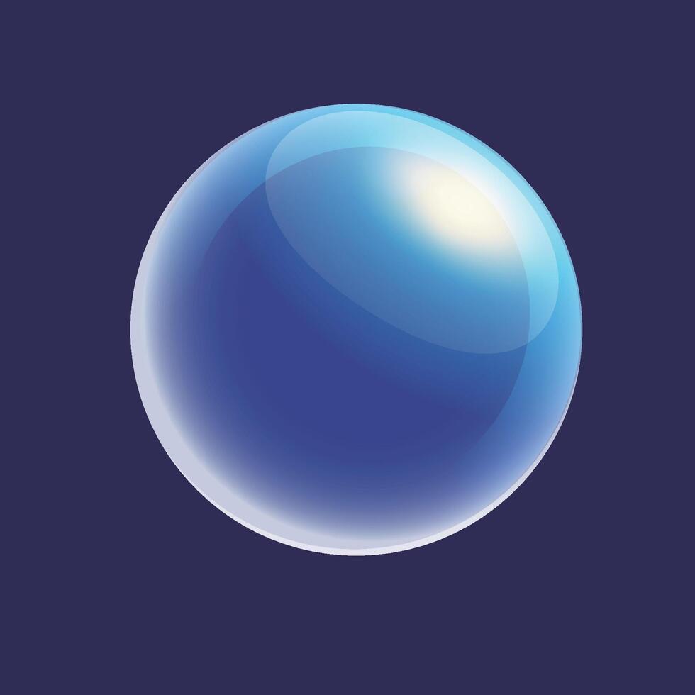 vistoso esfera conjunto con destello. vaso pelota , petróleo , colágeno, 3d gel esferas, jabón burbujas ilustración vector