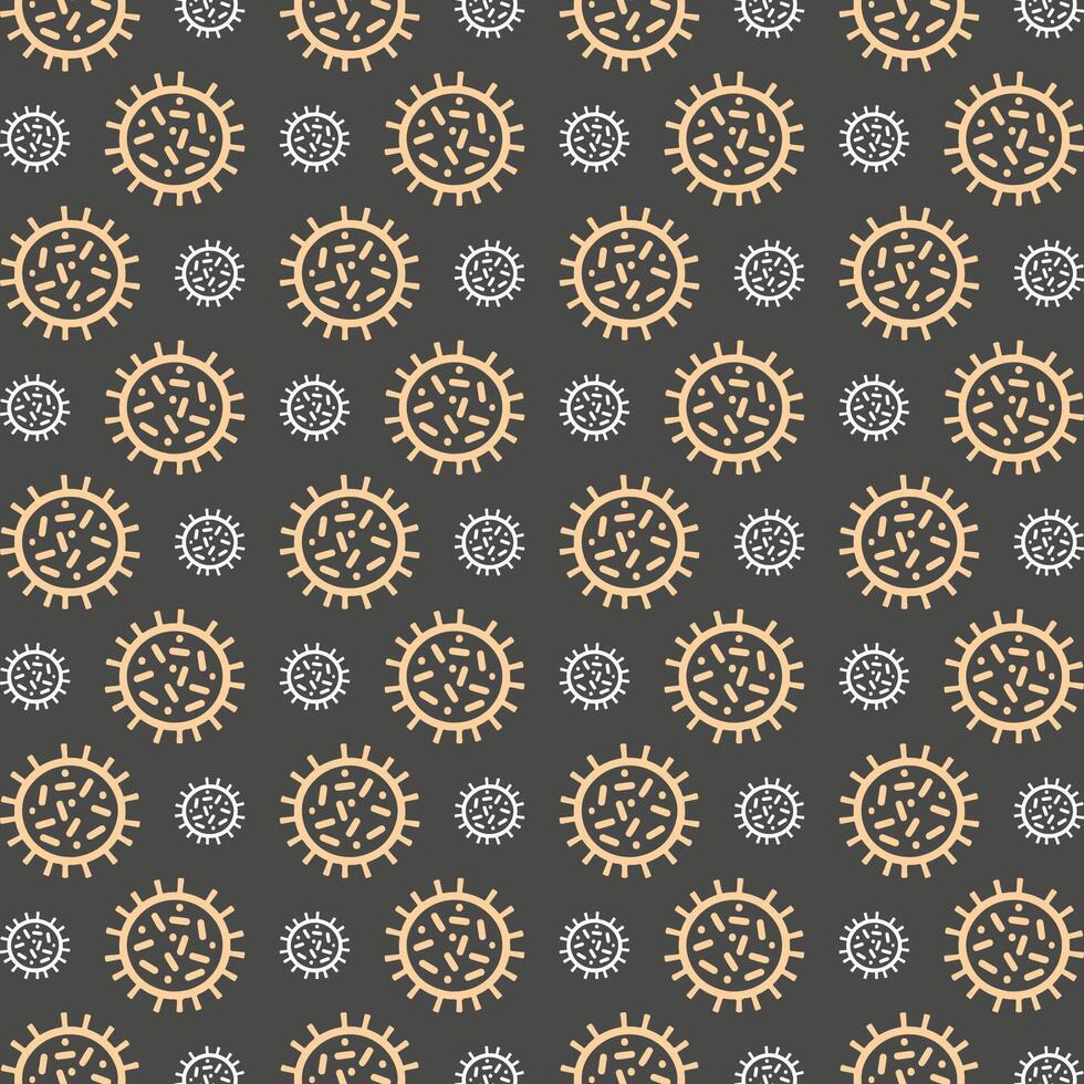 Microbe Icon elegant luxury trendy repeating pattern vector illustration