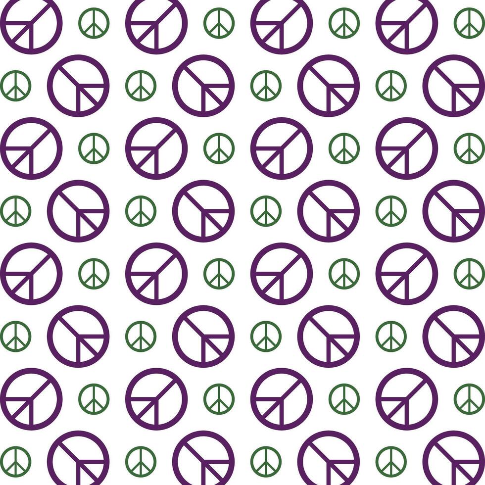 Peace icon trendy multicolor repeating pattern beautiful illustration white background vector