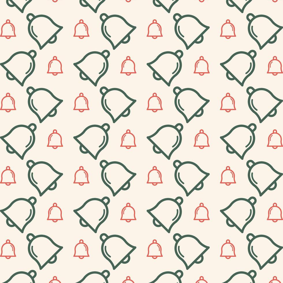 Bell icon trendy multicolor repeating pattern vector illustration beautiful background
