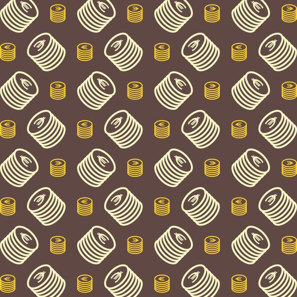 Money multicolor trendy repeating pattern design vector illustration background