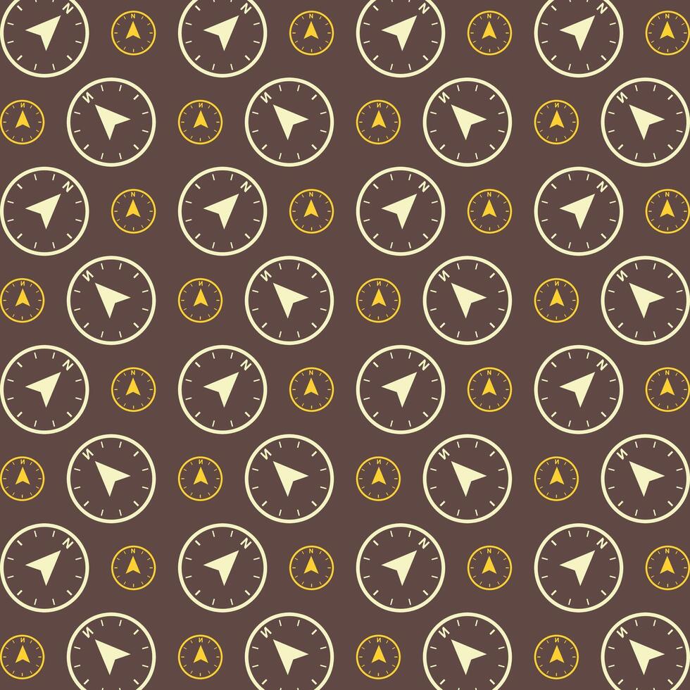 Compass Point multicolor trendy repeating pattern design vector illustration