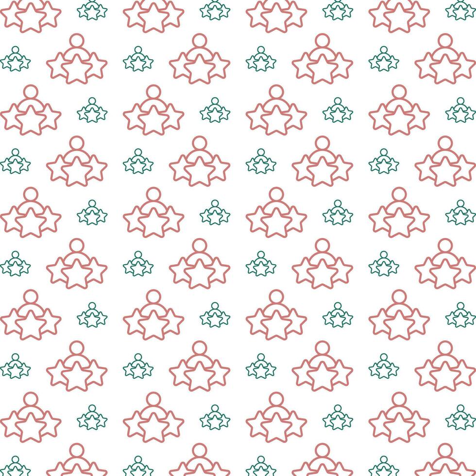 Experience symbol trendy repeating pattern green brown vector illustration background
