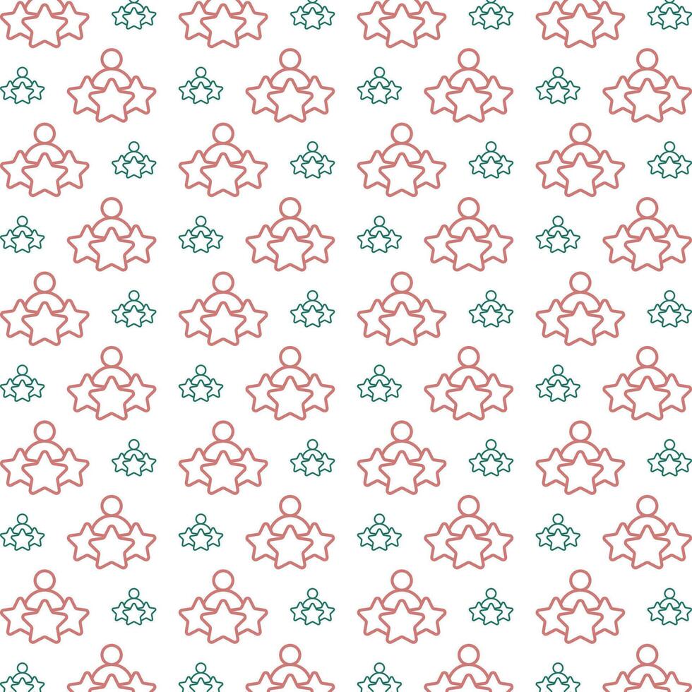 Experience symbol trendy repeating pattern green brown vector illustration background