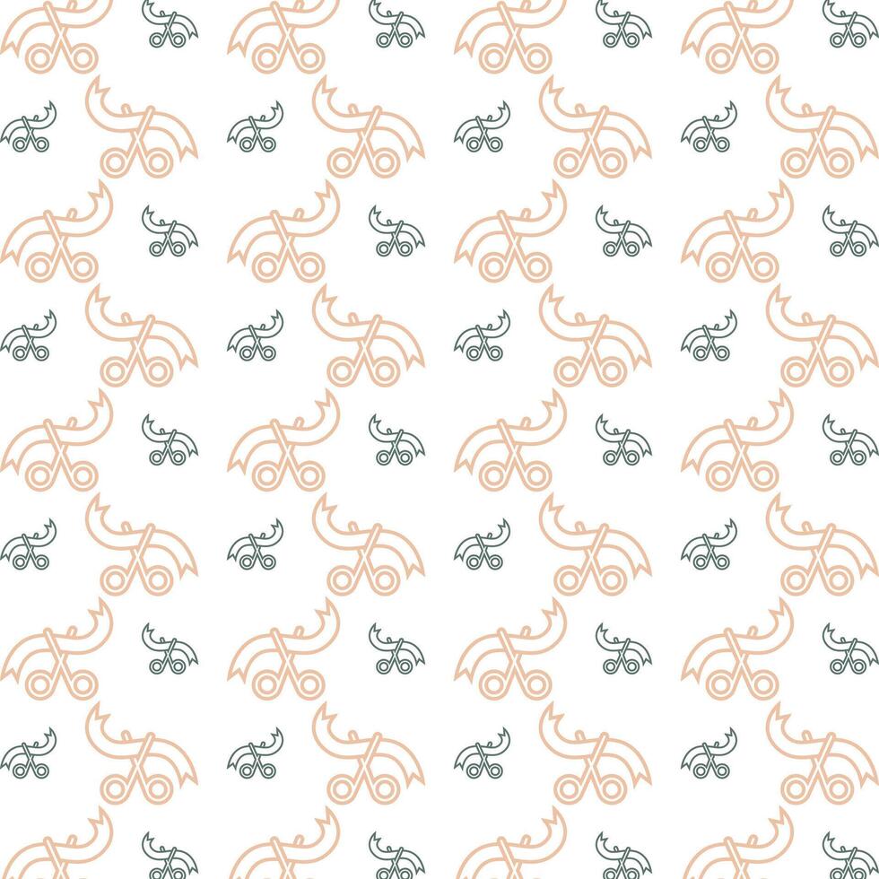 grand opening symbol trendy repeating pattern orange fill vector illustration background