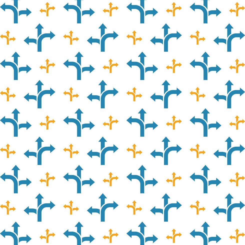 Guidance icon trendy repeating pattern blue yellow beautiful vector illustration background