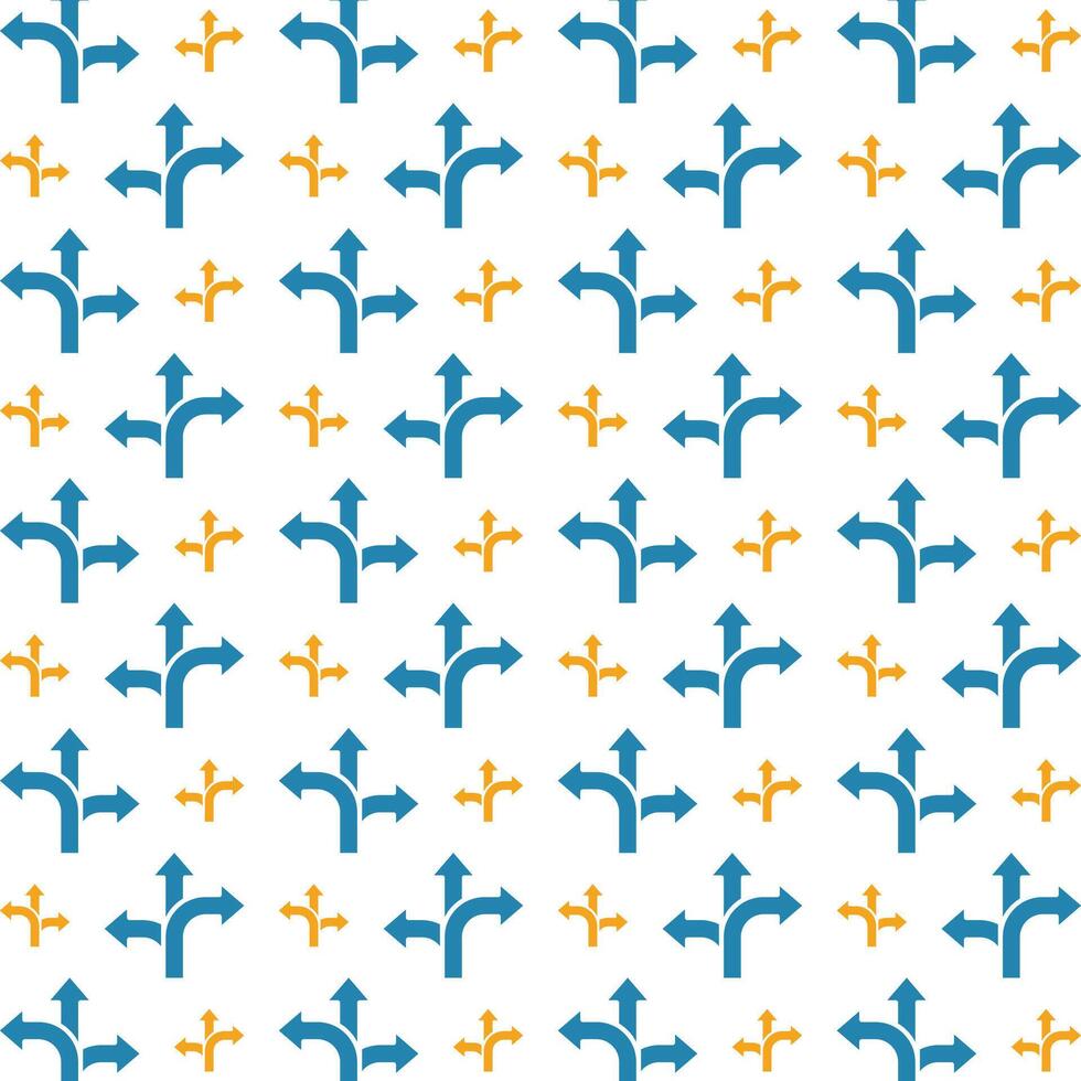 Guidance icon trendy repeating pattern blue yellow beautiful vector illustration background