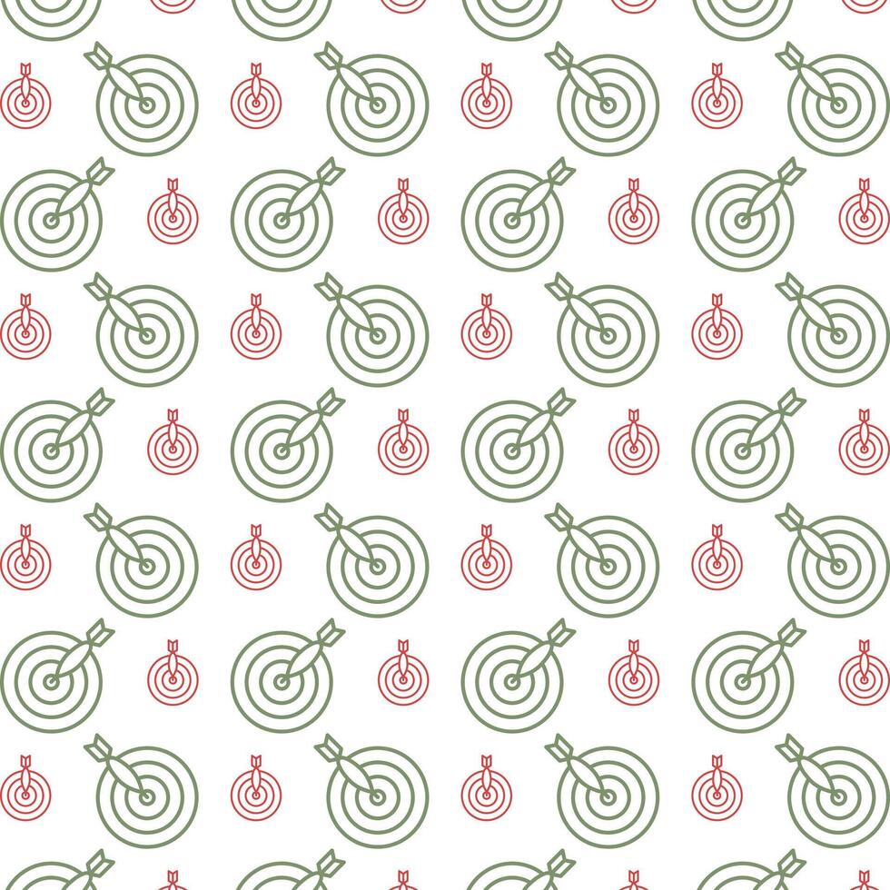 Darts icon red green trendy repeating pattern vector beautiful illustration background