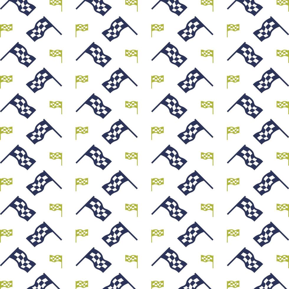 Racing Flag icon trendy repeating pattern white background vector illustration