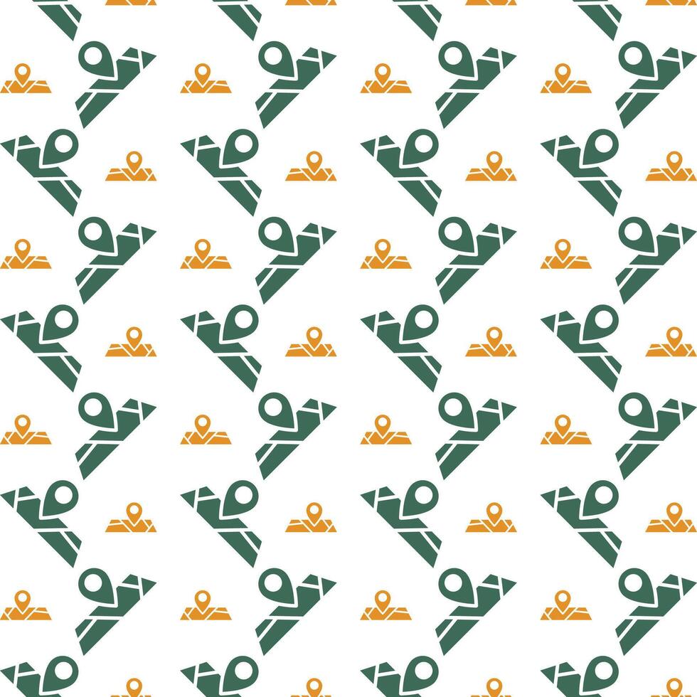 Location luxury repeating trendy pattern vector illustration background