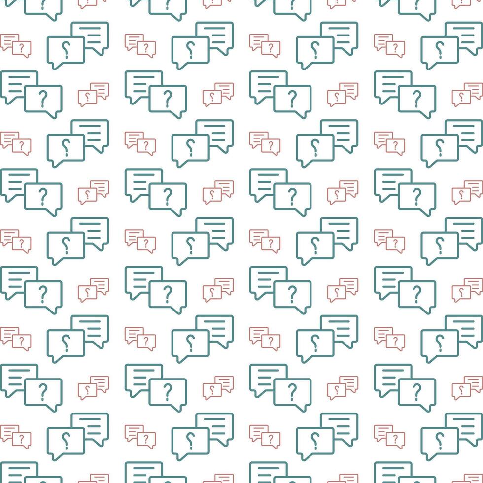 Question multicolor repeating trendy pattern textile vector illustration background