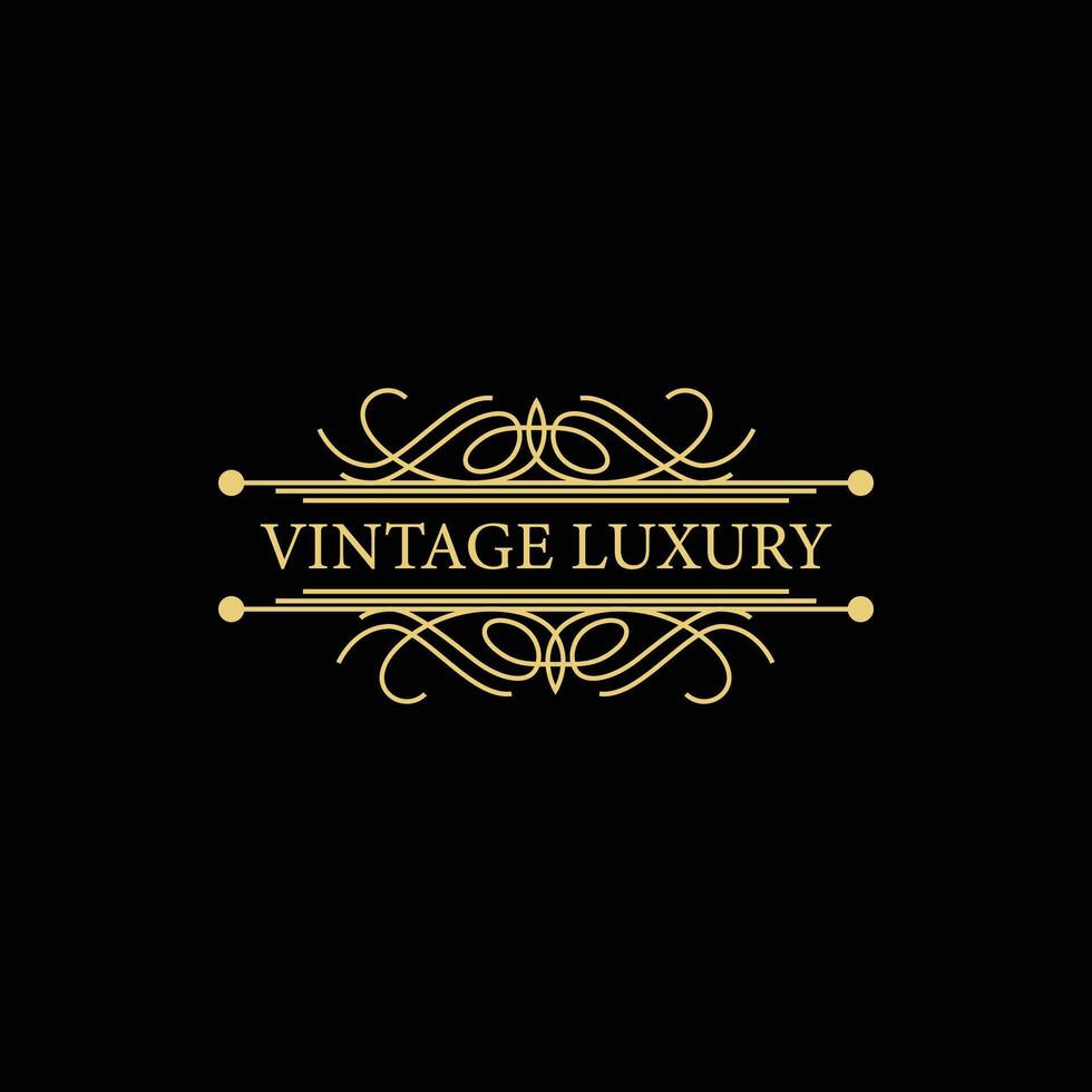 Luxury logotype elegant logo vector